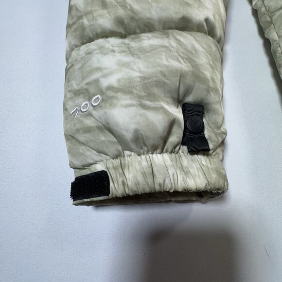 Supreme x The North Face 700 Down Nuptse Jacket Men’s M Cream Black Puffer - Picture 15 of 16